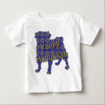 T-shirt Pour Bébé Yappy Hanoukka<br><div class="desc">Cute Christmas et Hanukkah Pug Tees and Venin</div>