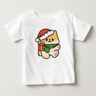T-shirt Pour Bébé Yappy Howlidays - Jote Christmas Dog Cartoon