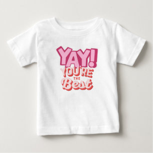 T-shirt Pour Bébé Yay ! Vous êtes le meilleur" Graphique de célébrat