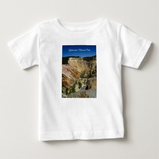 T-shirt Pour Bébé Yellowstone Grand Canyon (Devant)