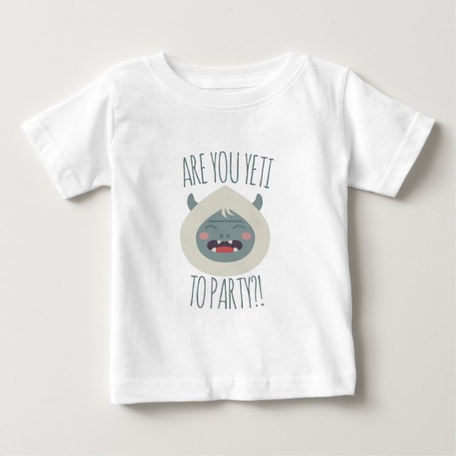 T-shirt Pour Bébé Yeti à party (Devant)
