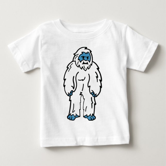 T-shirt Pour Bébé Yéti féroce - Créature mythique de l'Arctique (Devant)