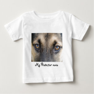 T-shirt Pour Bébé Yeux bergers allemands