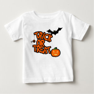 T-shirt Pour Bébé Yeux Dans Le Dos... Trick Or Treat Halloween