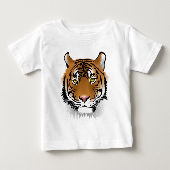 T-shirt Pour Bébé Yeux de Tigre (Devant)