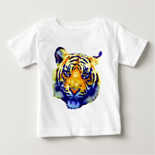 T-shirt Pour Bébé Yeux de Tigre Pop Art