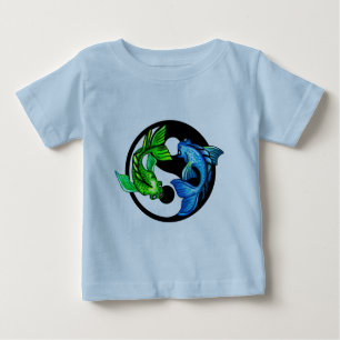 T-shirt Pour Bébé Yin-Yang Koi Design
