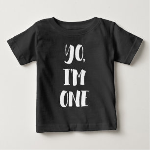 T-shirt Pour Bébé Yo, je suis un premier anniversaire
