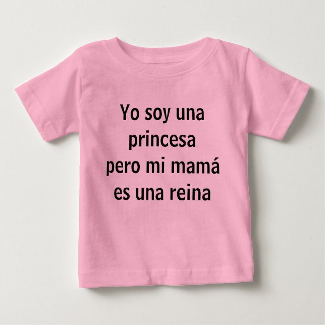 T-shirt Pour Bébé yo soy una princesa (Devant)
