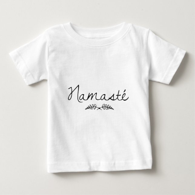T-shirt Pour Bébé Yoga conçu de Namaste (Devant)