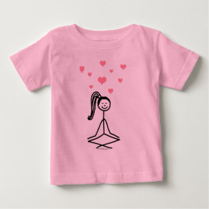 T-shirt Pour Bébé Yoga Girl