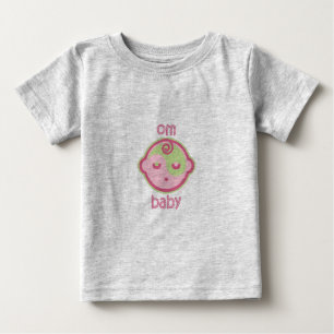 T-shirt Pour Bébé Yoga Speak Baby : Om Baby