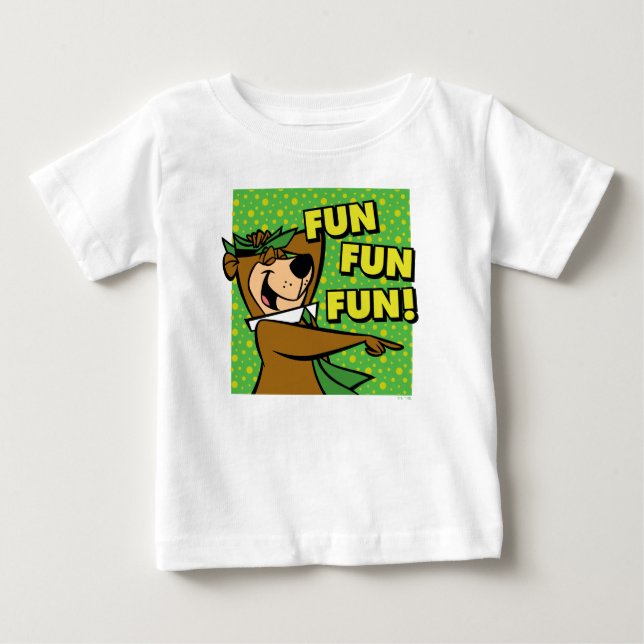 T-shirt Pour Bébé Yogi Bear Fun Amusant (Devant)