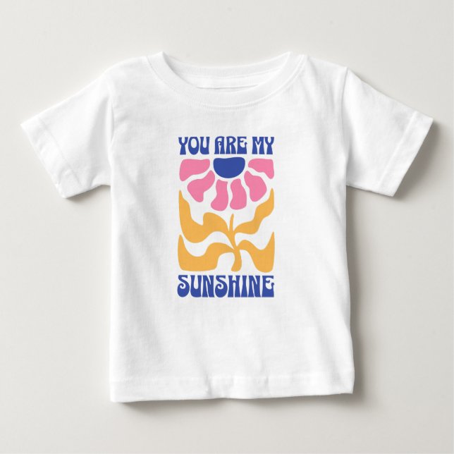 T-shirt Pour Bébé You Are My Sunshine Cute Inspirational Quote (Devant)