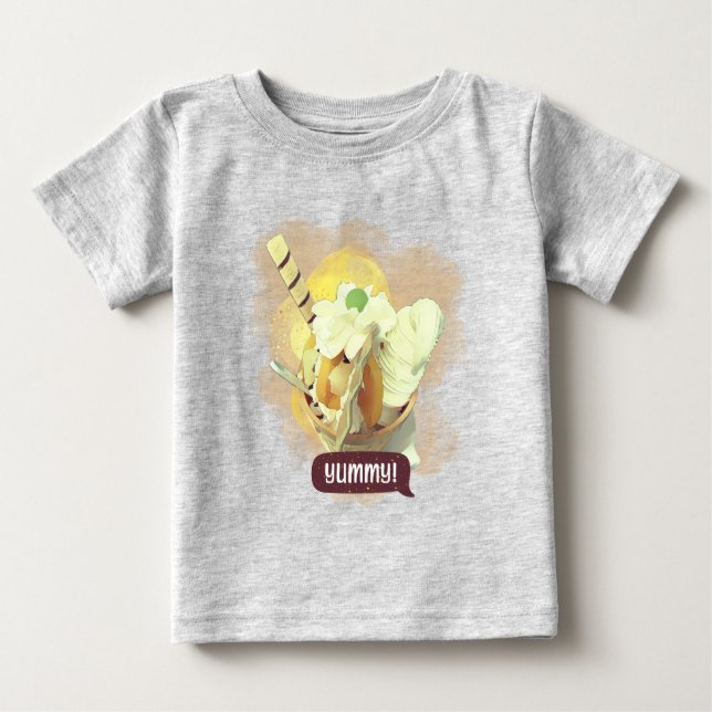 T-shirt Pour Bébé Yummy (Devant)