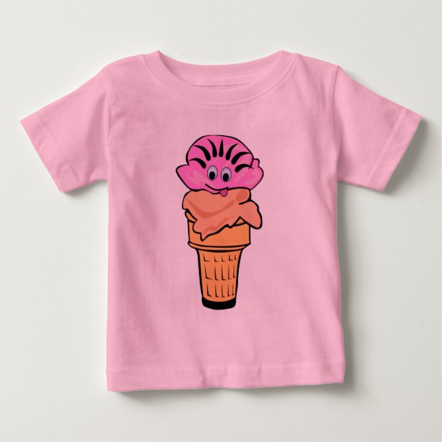 T-shirt Pour Bébé Yummy Glace Cream (Devant)