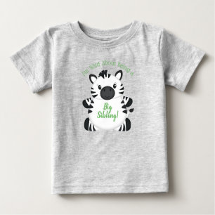 T-shirt Pour Bébé Zebra Baby shower Green