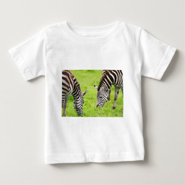 T-shirt Pour Bébé Zèbre (Devant)