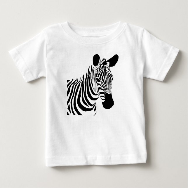 T-shirt Pour Bébé Zèbre (Devant)