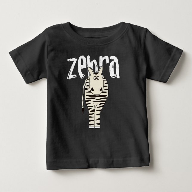 T-shirt Pour Bébé Zèbre (Devant)