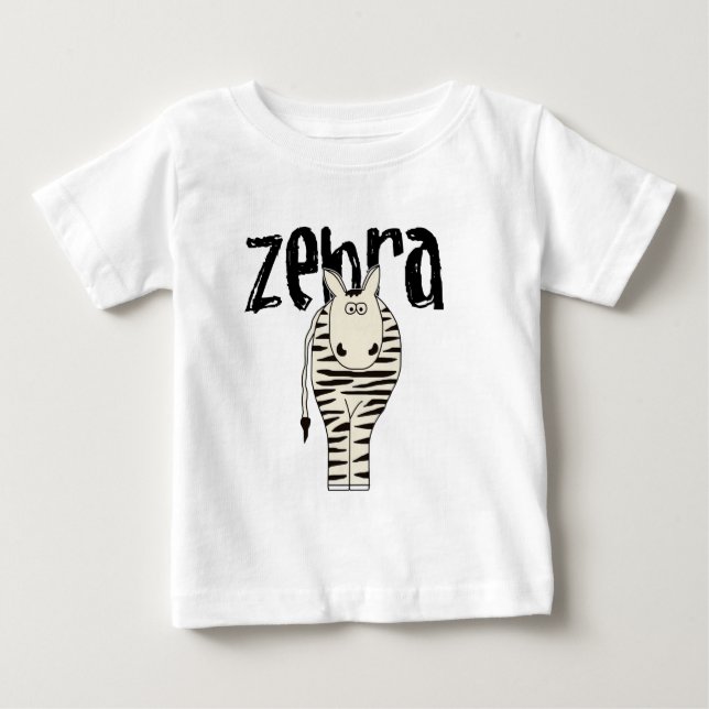 T-shirt Pour Bébé Zèbre (Devant)