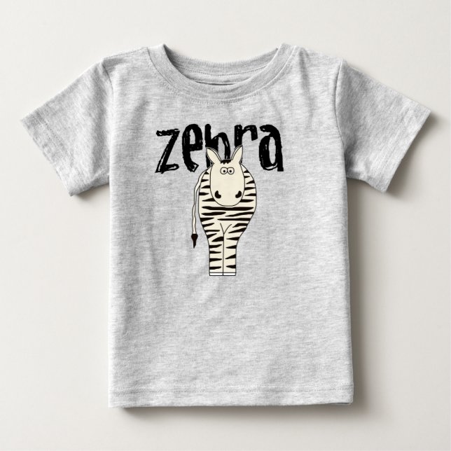 T-shirt Pour Bébé Zèbre (Devant)