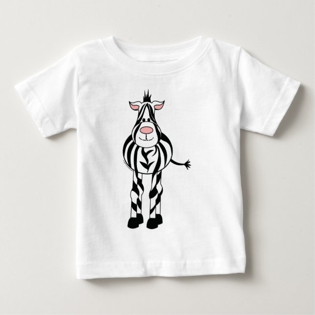 T-shirt Pour Bébé Zèbre (Devant)