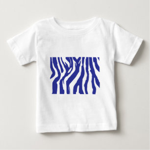 T-shirt Pour Bébé Zèbre Bleu