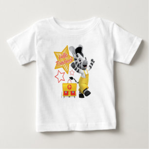 T-shirt Pour Bébé Zèbre Excited préscolaire de ZOU bonjour petit