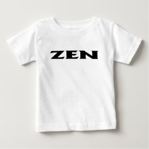 T-shirt Pour Bébé Zen noir bébé chemise blanche