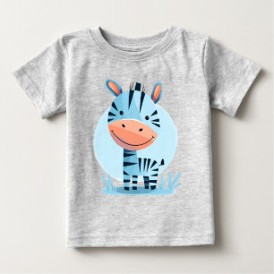 T-shirt Pour Bébé Zippity the Zebra - Joli Safari Baby Bodysuit