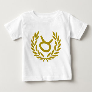 T-shirt Pour Bébé zodiaque-Taureau-laurier