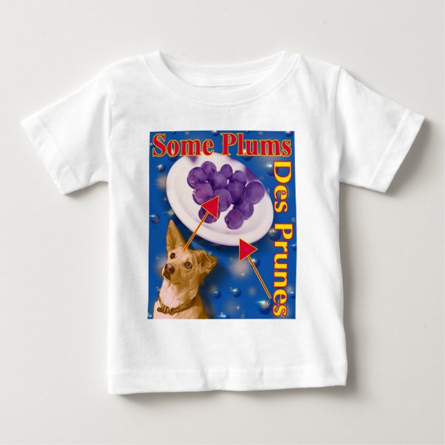 T-shirt Pour Bébé ZoeSPEAK - Quelques prunes (Devant)