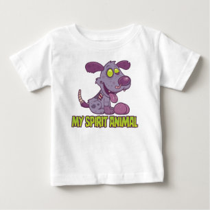 T-shirt Pour Bébé Zombie Puppy Est Mon Animal Spirituel