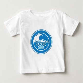 T-SHIRT POUR BÉBÉ ZONE DE RISQUE DE TSUNAMI
