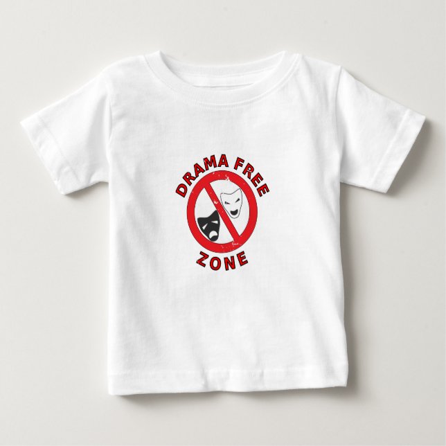 T-shirt Pour Bébé Zone sans drame (Devant)
