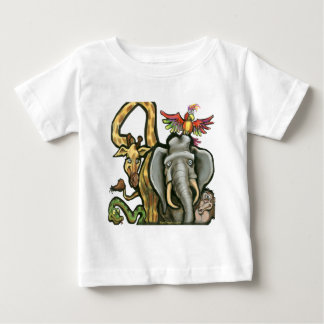 T-shirt Pour Bébé Zoo Animaux
