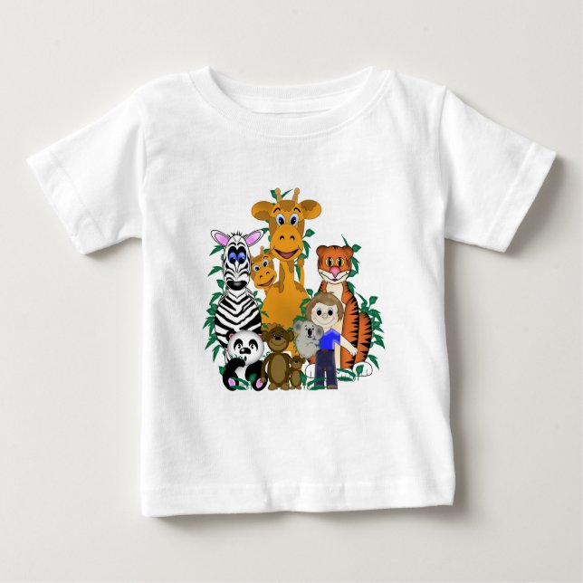 T-shirt Pour Bébé ZOO Boy (Devant)