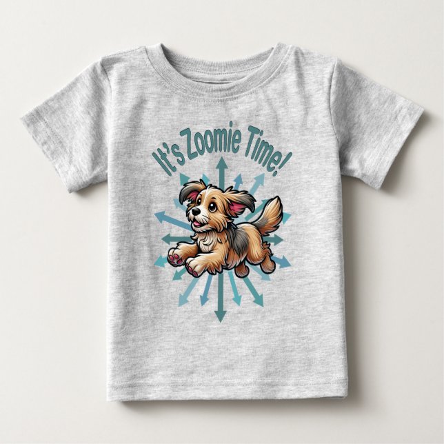 T-shirt Pour Bébé Zoomie Time Small Mutt (Devant)
