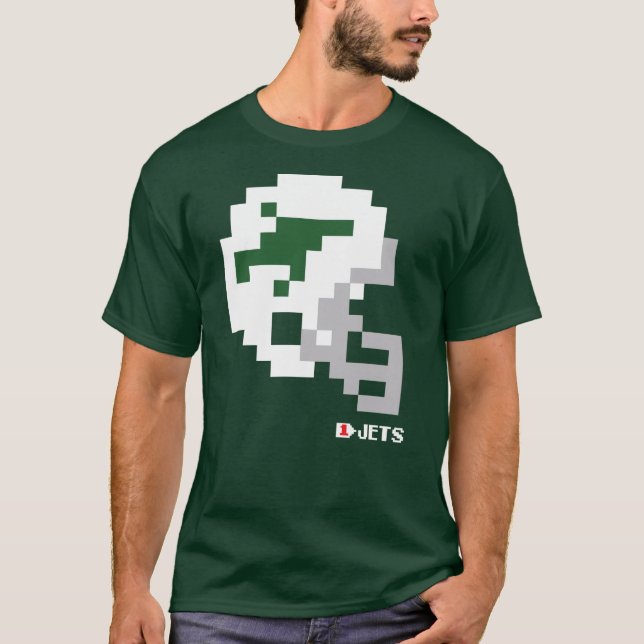 T-Shirt pour casque Tecmo Bowl Jets (Devant)
