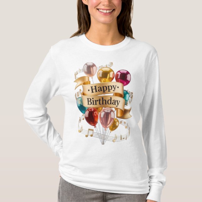 T-Shirt pour Célébration d'Anniversaire (Devant)