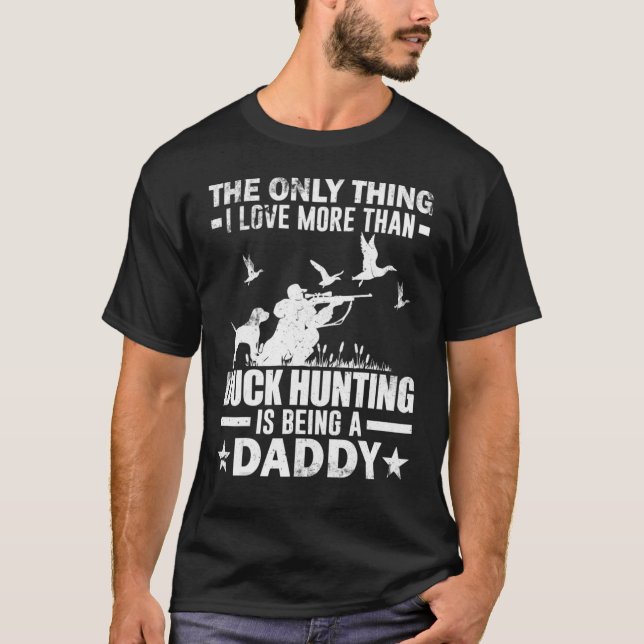 T-shirt Pour Chasse De Canard Chasse De Canard Avec Papa C (Devant)