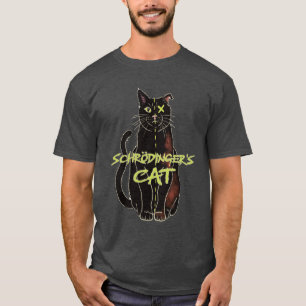 T-Shirt pour chat de Schrodinger - Cadeau physique