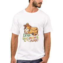 T-shirt pour chat "Extra Guac-Meow-Le S'il Vous Pl