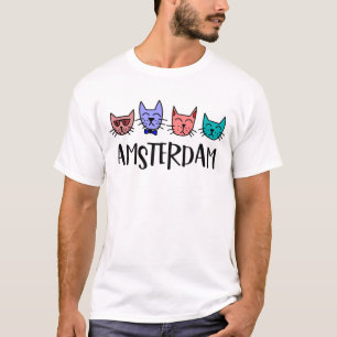T-shirt pour chat Skyline Amsterdam