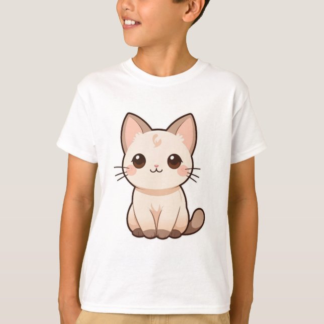 T-shirt pour chats mignons pour Amoureux de les ch (Devant)