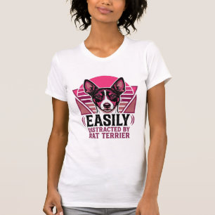 T-shirt pour chien Rat Terrier Vintage facilement