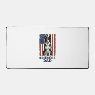 T-shirt pour chien vintage patriotique papa Border