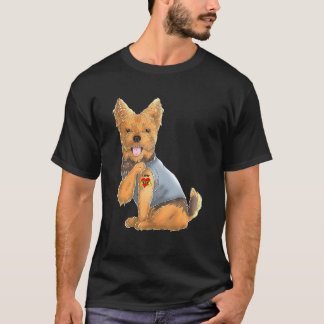 T-shirt pour chien Yorkshire Terrier J'aime maman