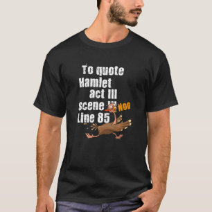 T-shirt pour citer la littérature de hameau